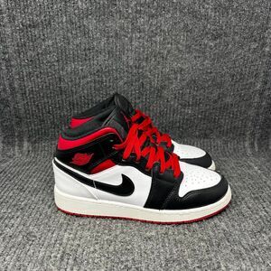 Nike Air Jordan 1 Mid Gym Red Black Toe Women’s 6.5 (5Y) DQ8423-106
